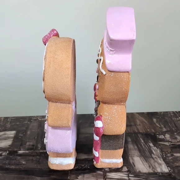❌SOLD❌Cupcakes & Cashmere Gingerbread Couple Figurines Christmas Decor, Shimmery - Picture 10 of 11